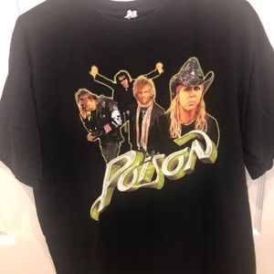 Poison 2007 Concert/Tour “Poison’D” Black Tshirt SZ XL